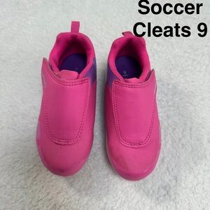 Carters TODDLER - Size 9 Neon Pink Velcro Soccer Cleats Girls